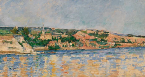 Village at the Waters Edge, c.1876
